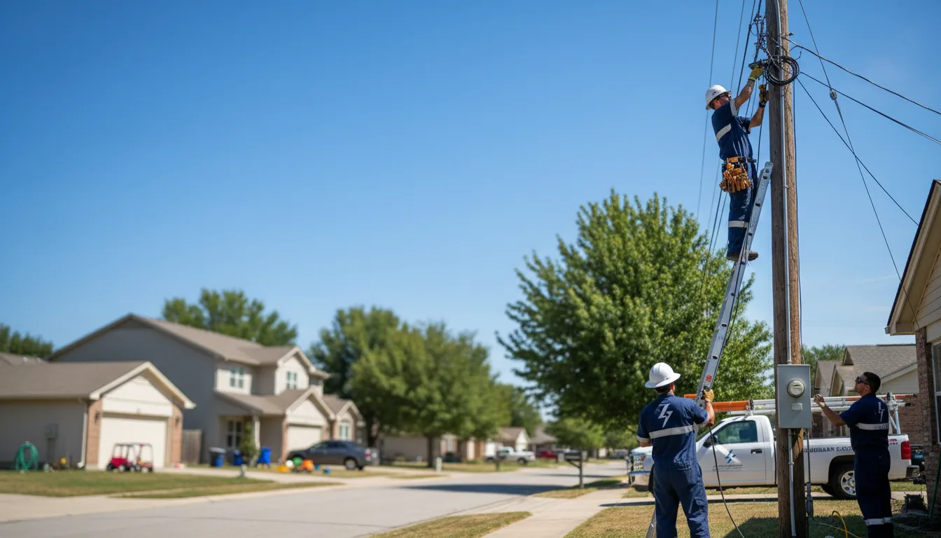 Residential electrician providing installation services in Grover, CO